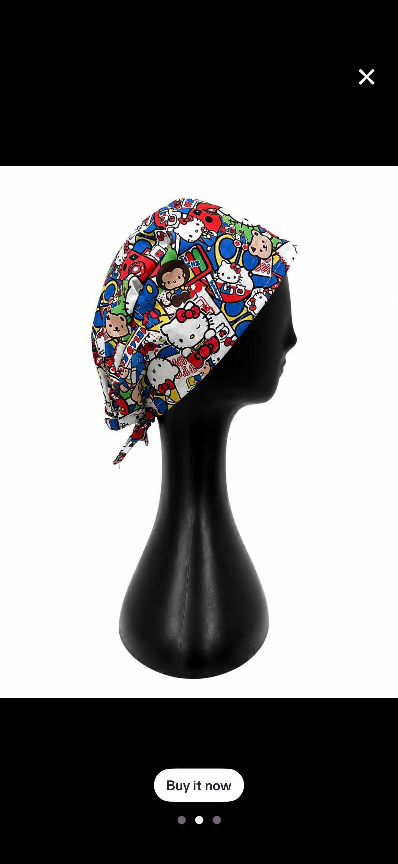Hello Kitty Scrub Cap RED
