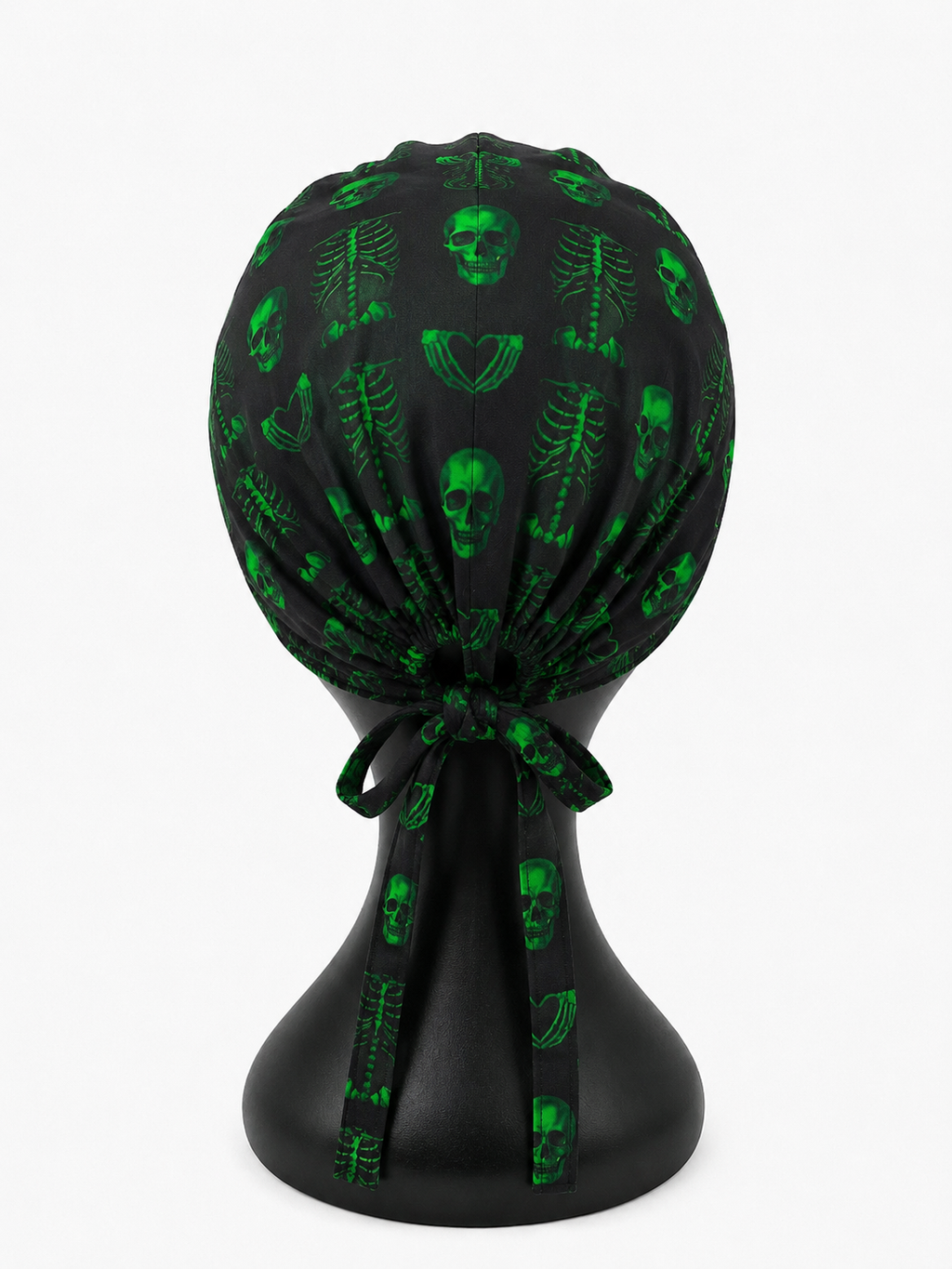 Green skeleton Scrub Cap