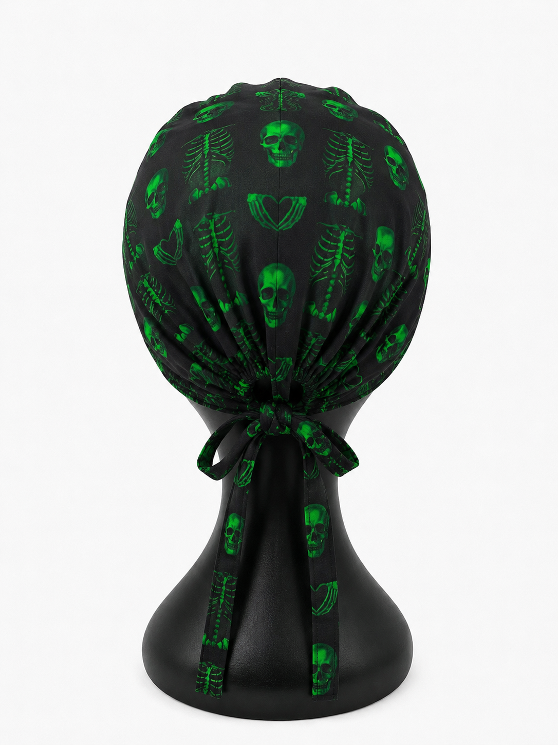 Green skeleton Scrub Cap