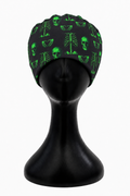 Green skeleton Scrub Cap
