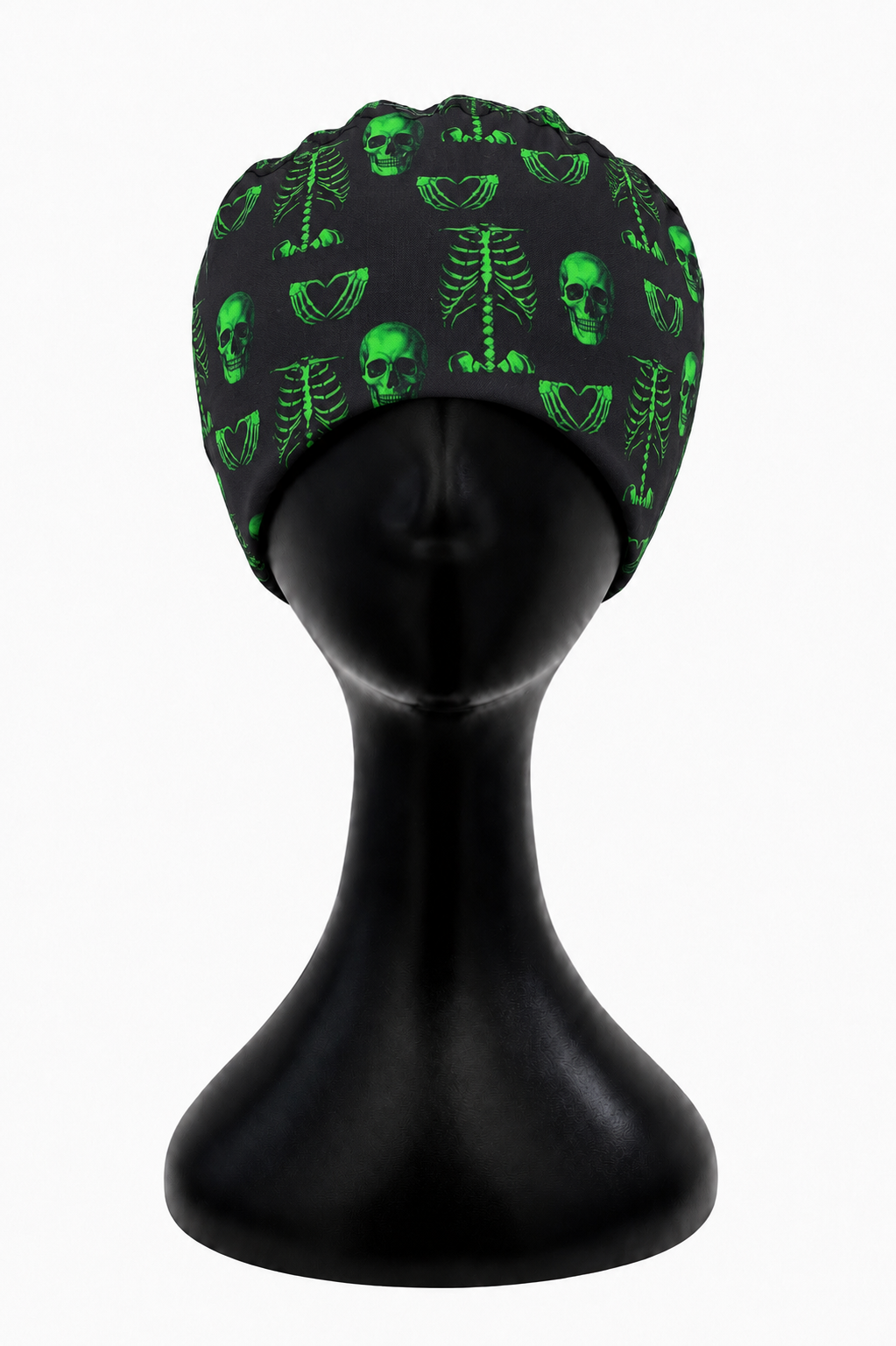 Green skeleton Scrub Cap